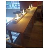 6 FT WOOD HIGH TOP TABLES