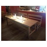 SET 95" TABLE WITH BENCHES