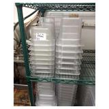 LOT OF 37 PLASTIC BINS