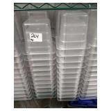 LOT OF 95 PLASTIC BINS