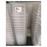 LOT OF 75 PLASTIC BINS