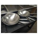15" SS WOK PANS FOR INDUCTION COOKING