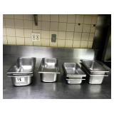 LOT OF 11 SS BAIN MARIE PANS