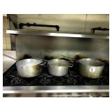 ASSORTED SIZE SAUCE POTS