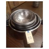 ASSORTED SS BOWLS