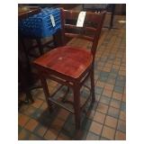 LADDER BACK WOOD STOOLS