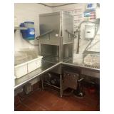 HOBART CORNER DISHWASHER WITH DRAINBOARDS AM14C