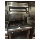 IMPERIAL GAS 4 BURNER WITH GRILL & SALAMANDER