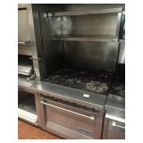 GARLAND GAS 6 BURNER STOVE WITH OVEN