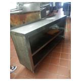 SS DISH RACK 62" X 14" X 34" - AS IS