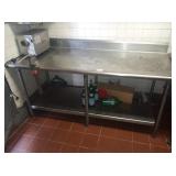 72" X 30" SS TABLE