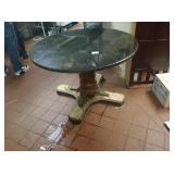 ROUND 4 FT MARBLE TOP TABLE