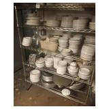 RACK WITH ASSORTED CONTENTS