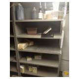 METAL SHELVES WITH CONTENTS