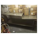 6 FT SS TABLE WITH 2 LEVELS