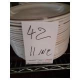 LOT OF 42 PLATES 11"