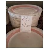 LOT OF 25 PLATES 12"