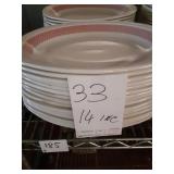 LOT OF 33 PLATES 14"