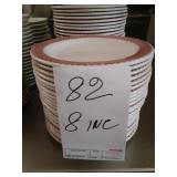 LOT OF 82 PLATES 8"