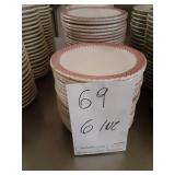 LOT OF 69 PLATES 6"