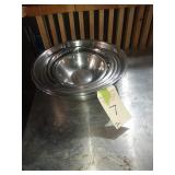 LOT OF 7 ASSORTED SS BOWLS