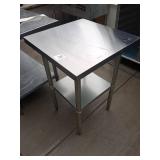 LIKE NEW 24" X 24" SS TABLE