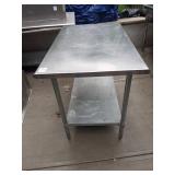 48" X 30" SS TABLE - 36" TALL