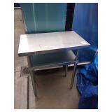 LIKE NEW 18" X 30" SS TABLE - 35" TALL