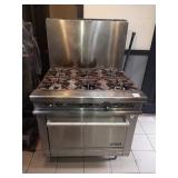 THERMATEK 6 BURNER GAS STOVE WITH OVEN