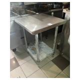 24" X 24" SS TABLE - 33" TALL