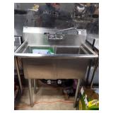 SS 2 COMPARTMENT SINK 35" X 20" X 46"