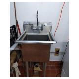 SS 1 COMPARTMENT SINK 24" X 24" X 54"