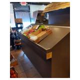 PRODUCE DISPLAY STAND ON WHEELS 84" X 30" X 57"