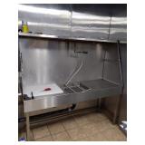 SS FISH CLEANING STATION 72" X 25" X 71"