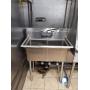 SS 2 COMPARTMENT SINK 35" X 20" X 49"