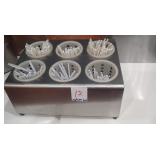 SS FLATWARE BIN WITH INSERTS