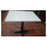 WHITE TOP TABLES 31" X 24"