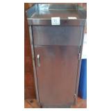 SS TRASH RECEPTACLE 16" X 16" X 40" HIGH