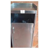 SS TRASH RECEPTACLE - MISSING FRONT COVER
