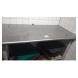 SS TABLE 48" X 24" - AS IS RUSTED BOTTOM