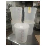 ROUND PLASTIC BINS WITH LIDS