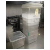 12 QT PLASTIC BINS WITH LIDS