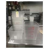 ASSORTED PLASTIC BINS