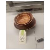 LOT OF WOOD BOWLS