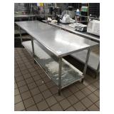96" X 30" SS TABLE - 34" TALL
