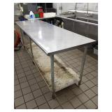 96" X 30" SS TABLE - 36" TALL