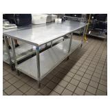 96" X 30" SS TABLE - 34" TALL