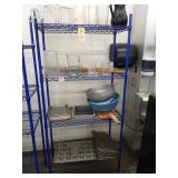 COATED RACK WITH CONTENTS 36" X 18" SHELVES