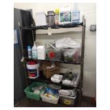 RACK WITH CONTENTS 48" X 18" SHELVES