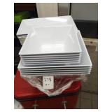 LOT OF 11 ASSORTED SQUARE PLASTIC BOWLS